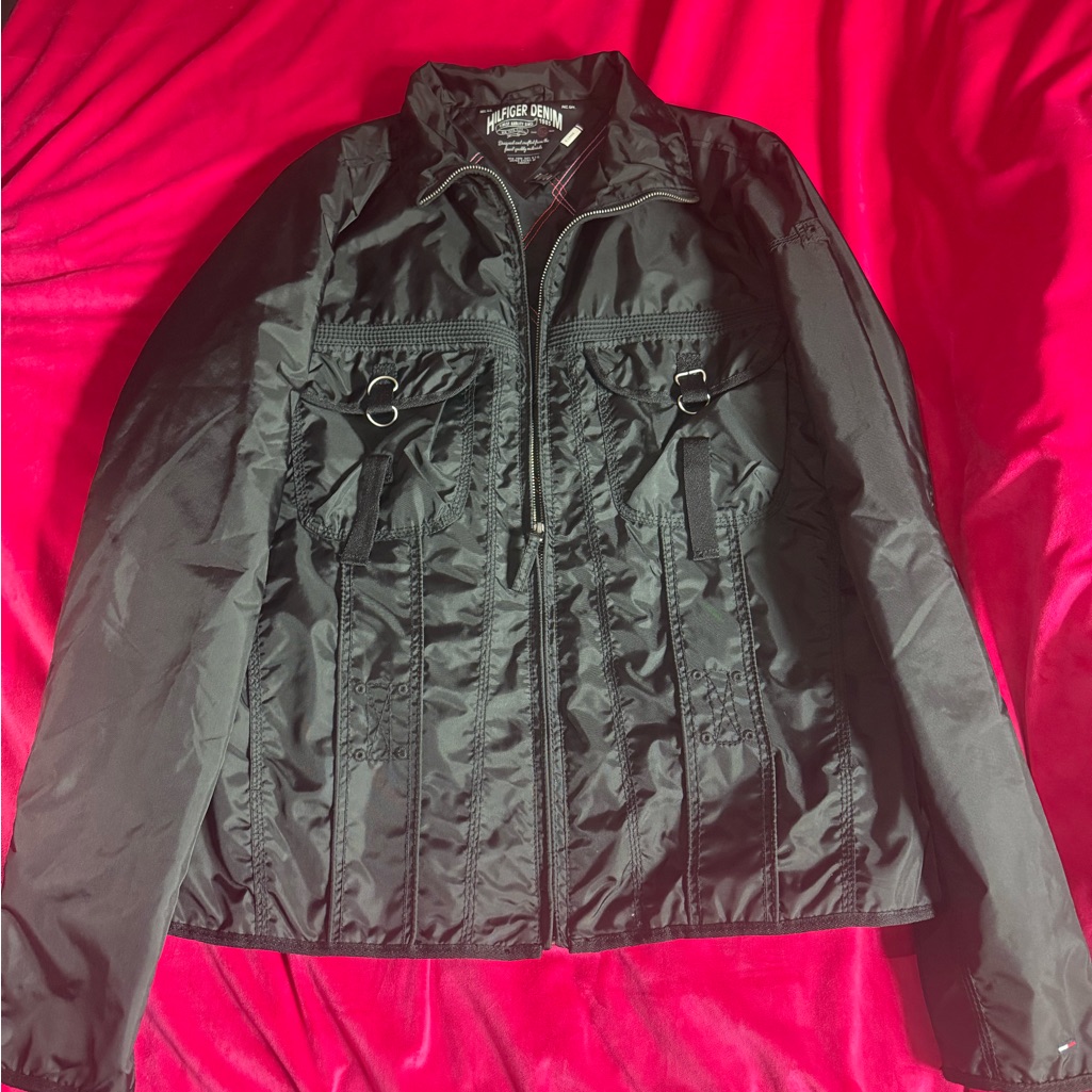 Tommy Hilfiger Black Utility Jacket For Women